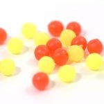 Round Beads Yellow/Red, 8mm