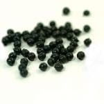 Round Beads Black, 3mm